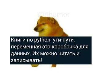 Книги по python: ути-пути, переменная это коробочка для данных. можно читать и записывать!
