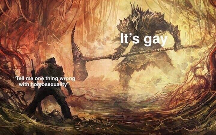 и It gay Tell me one thing wrong with homosexuality”