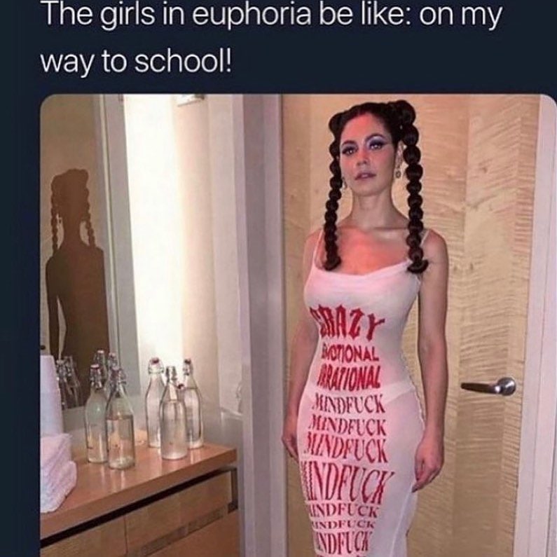 Tne girls еирпога like: on my way to school!