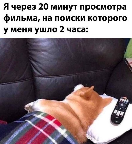 Я через 20 минут просмотра фильма, на поиски которого уменя ушло 2 часа: