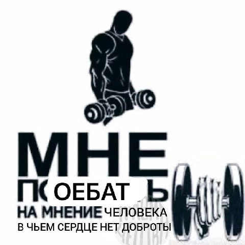 ПСОЕБАТ НА МНЕНИЕ ЧЕЛОВЕКА В ЧЬЕМ СЕРДЦЕ НЕТ ДОБРОТЫ