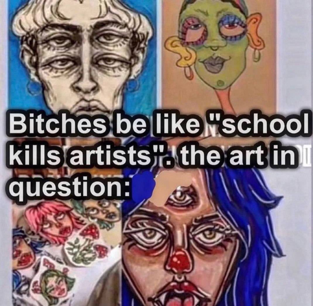 Bitches be art question