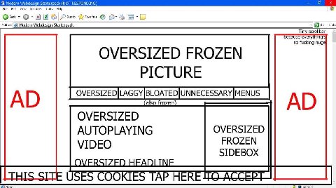 Modern Webi NOT RESPONDING) a Edi Hel Back Modern Webdesign Starterpack ‚о-ва Links Tiny scrolbar еуе In so fucking hug OVERSIZED FROZEN PICTURE OVERSIZED AUTOPLAYING OVERSIZED VIDEO FROZEN SIDEBOX TH
