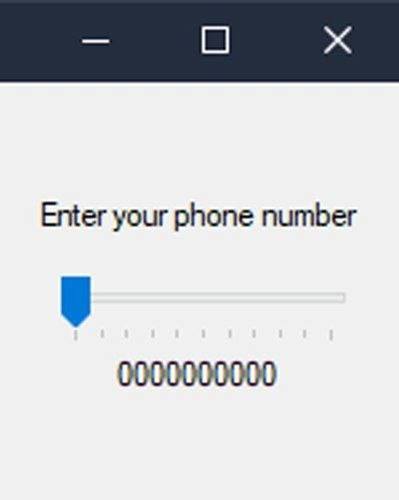 Enter your phone number 0000000000