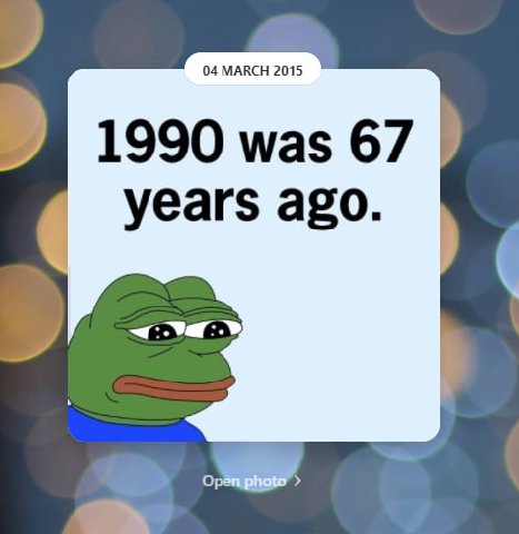 04 MARCH 2015 1990 was 67 years ago.