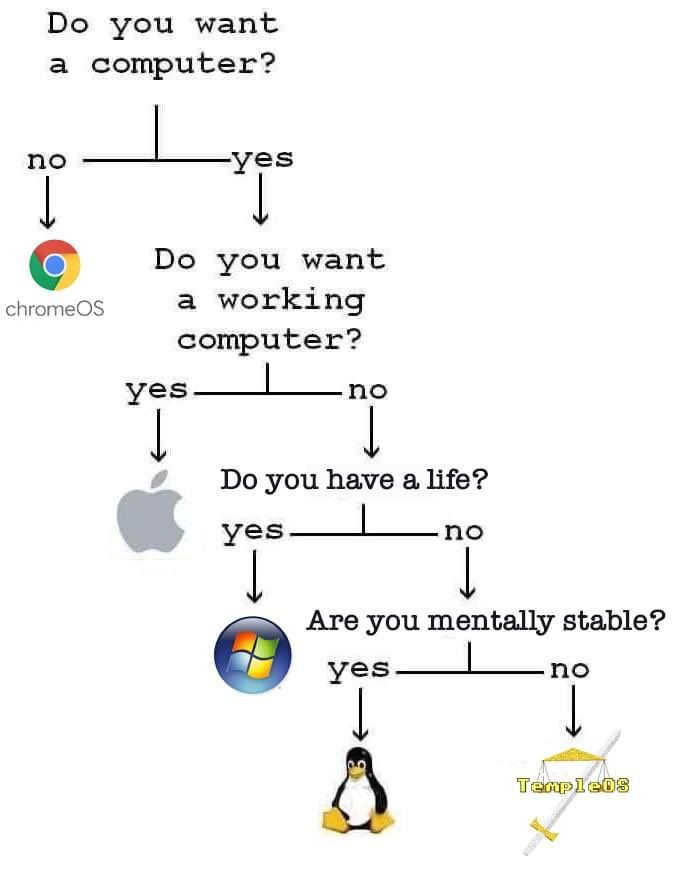 you want a computer? no you want с chromeOS a working computer? yes—_l по you have a life? yes—_l по Are you mentally stable? yes no A