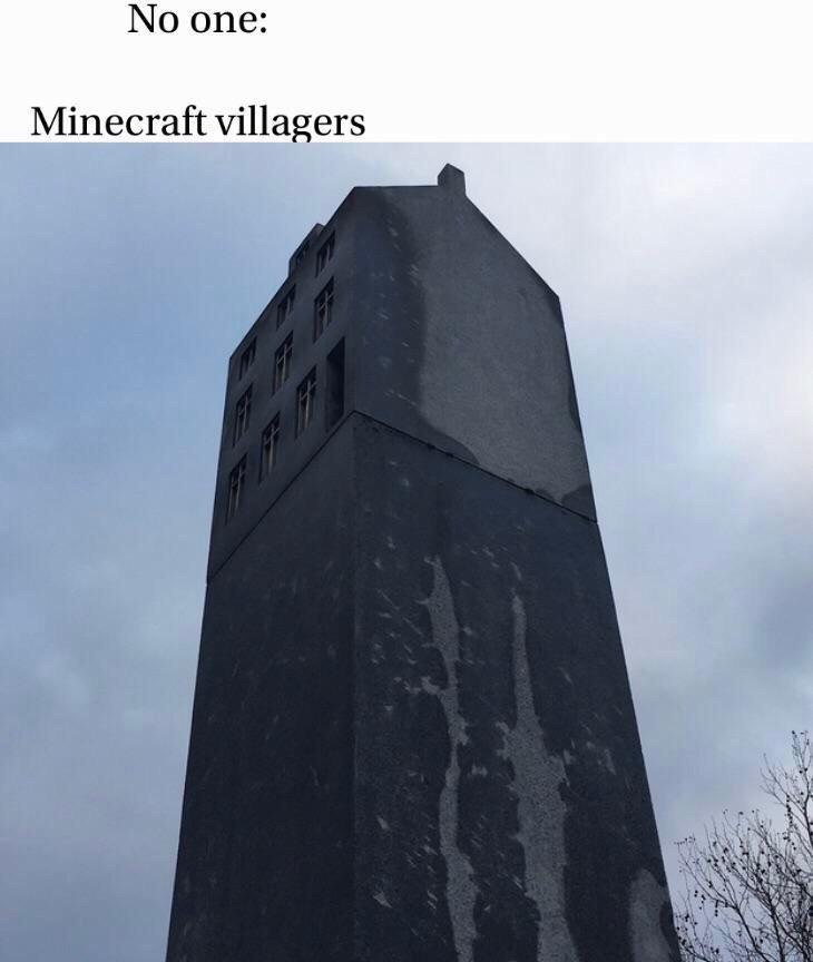 No one: Minecraft villagers