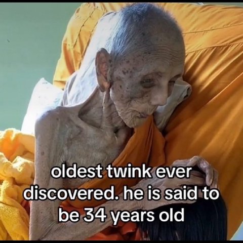 oldest twink ever discovered. he is said to be 54 years old