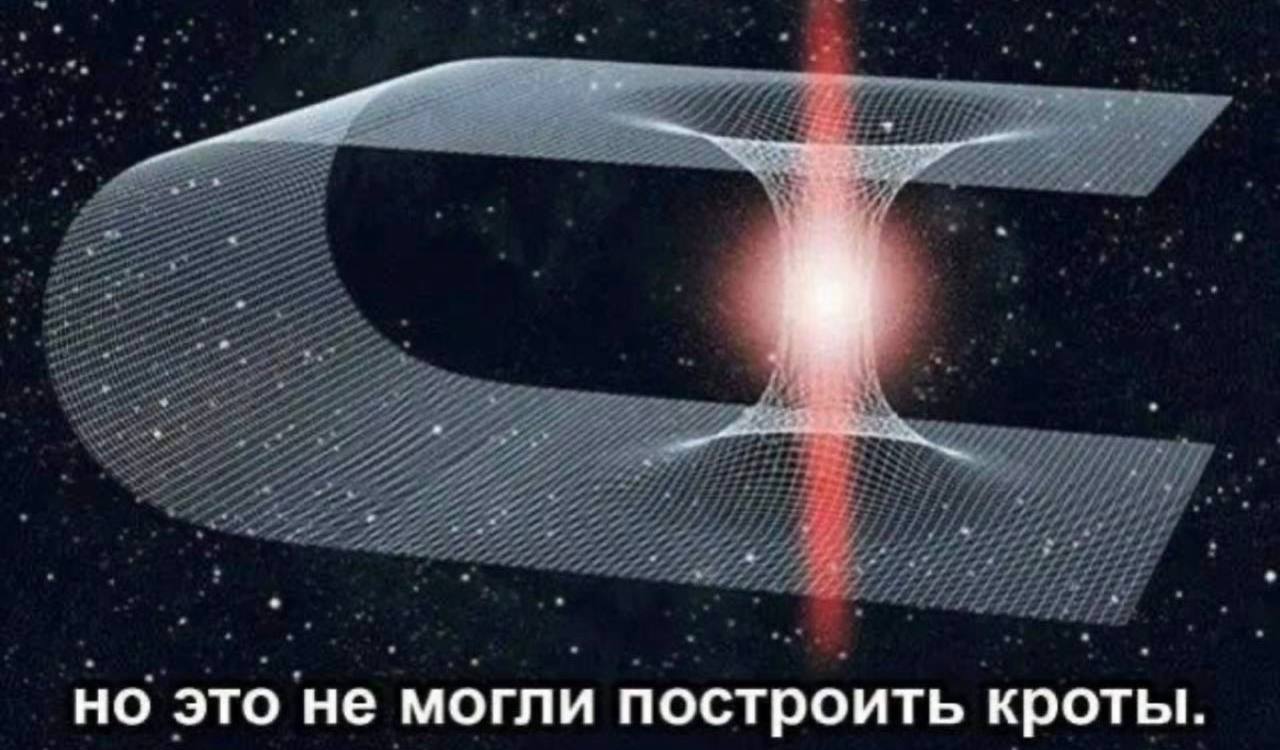 но это не могли построить кроты.