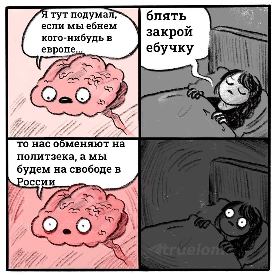 Я тут подумал; блять если мы ебнем закрой кого-нибудь в европе ебучку то насо оменяют на политзека, амы будем на свободе в России. 2-0