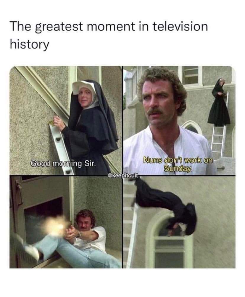 The greatest moment in television history a 1 Mae С Sir. Sul @keepitcult