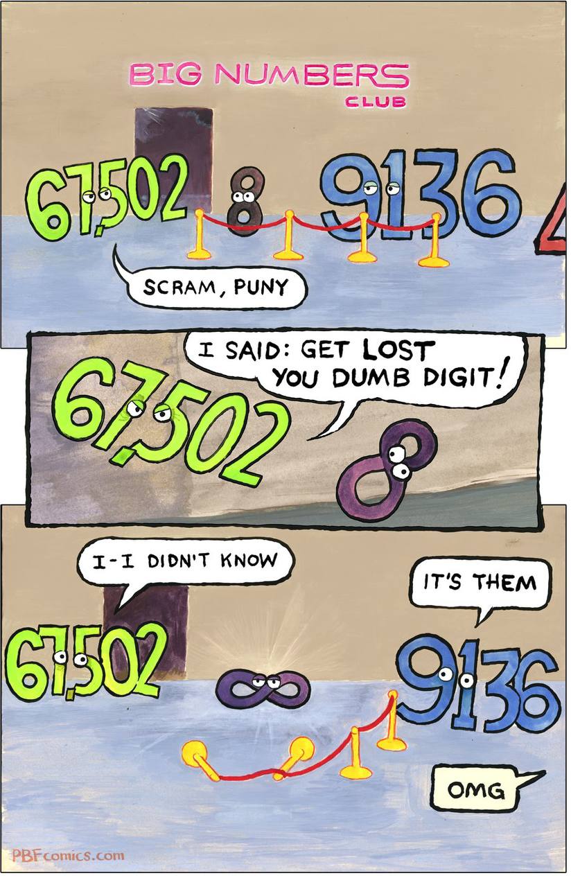 BIG NUMBERS SAID: GET LOST You DUMB DIGIT/ ОВИЙ 1