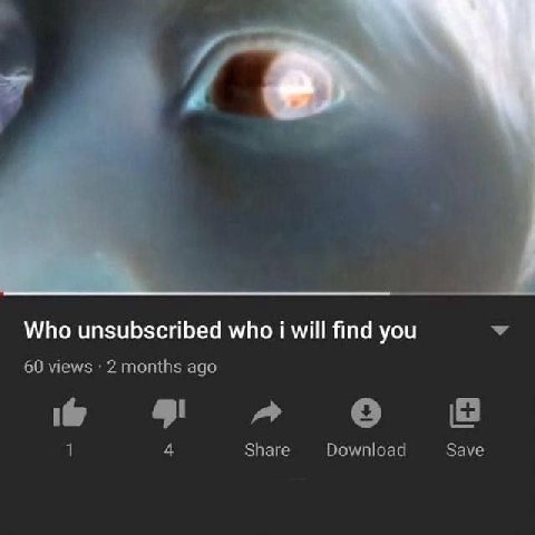 Who unsubscribed who i will find you 60 views 2 months ago i@ 1 4 Share Download Save