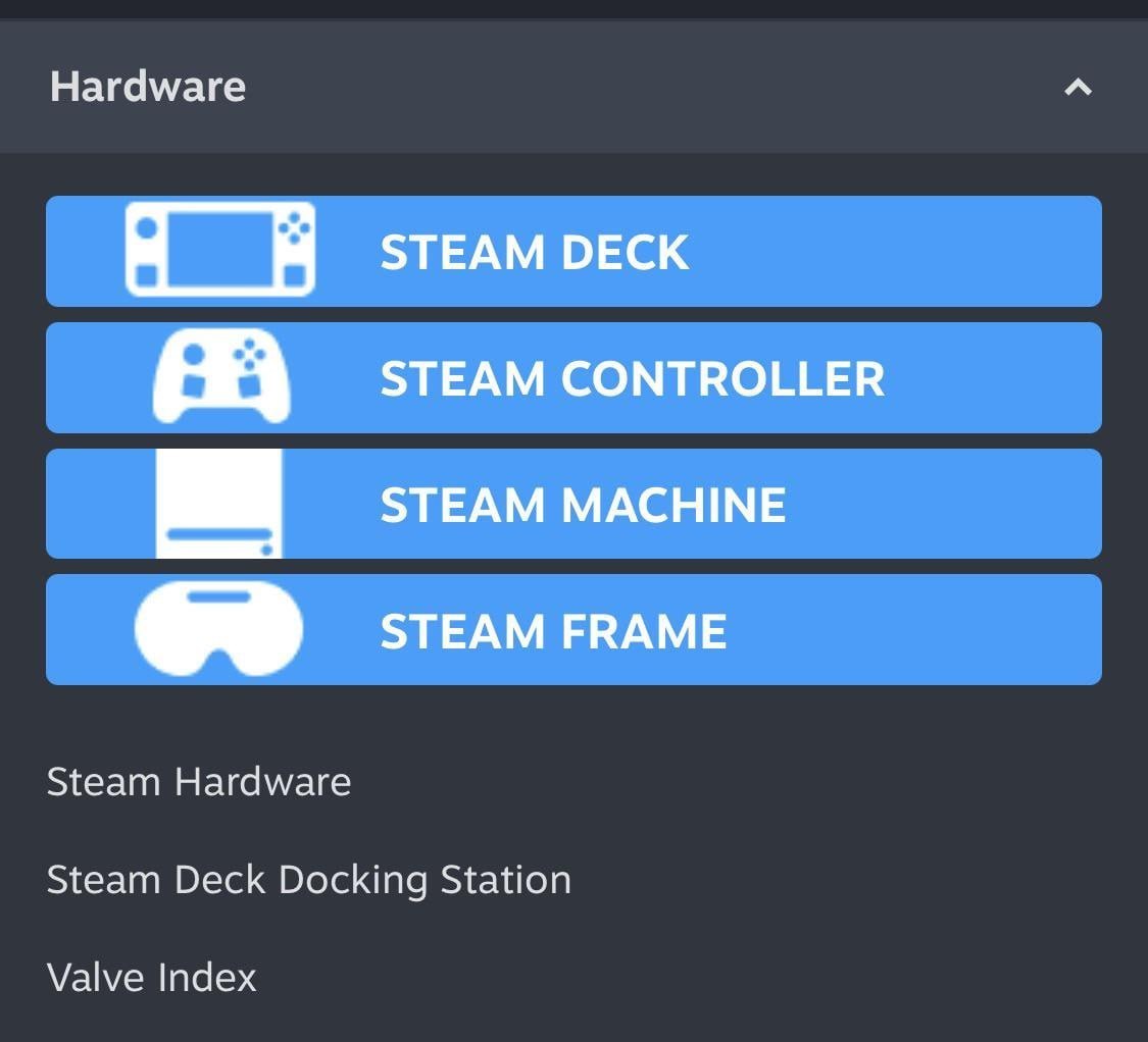 Hardware STEAM DECK STEAM CONTROLLER STEAM MACHINE STEAM FRAME Steam Hardware Steam Deck Docking Station Valve Index