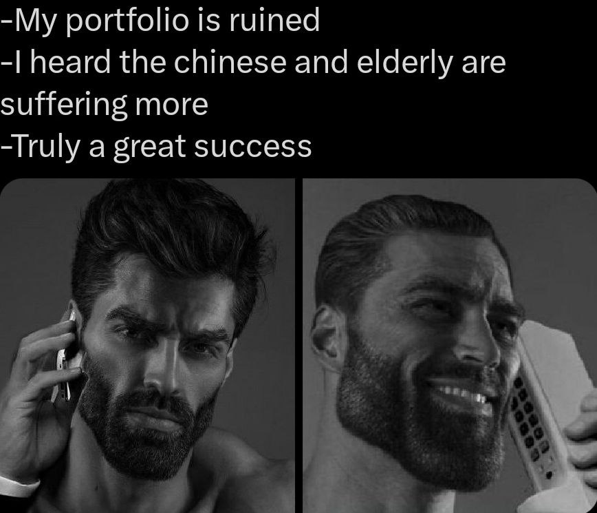 portfolio is ruined heard the chinese and elderly are suffering more -Truly a great success