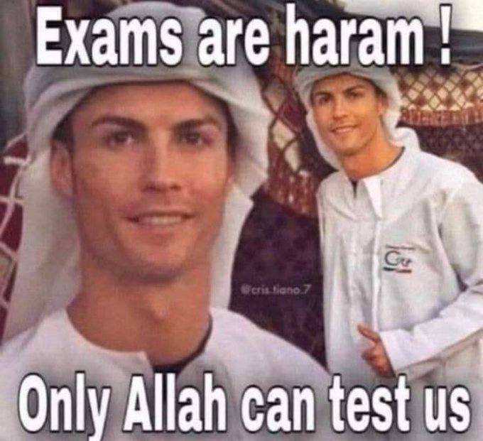 Exams are Пагам Only Allah can test