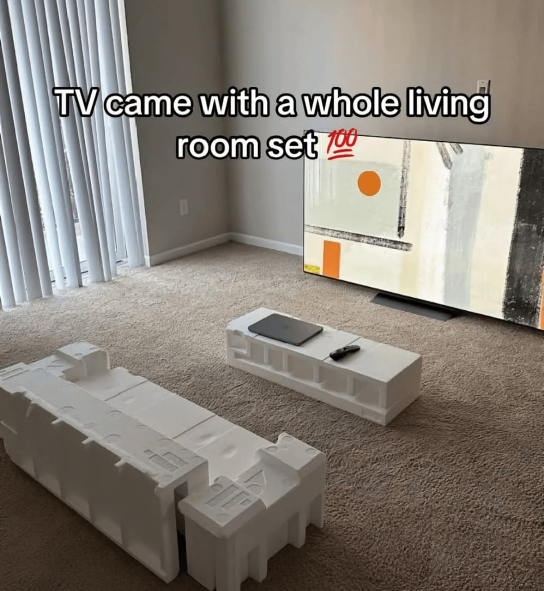 with a whole living room set