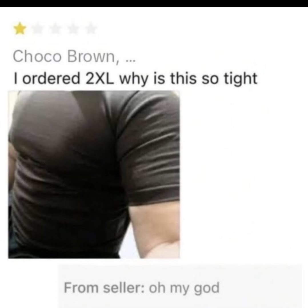 Cho ordered why is this so tight From seller: