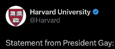 Нагуага University statement from President Gay: