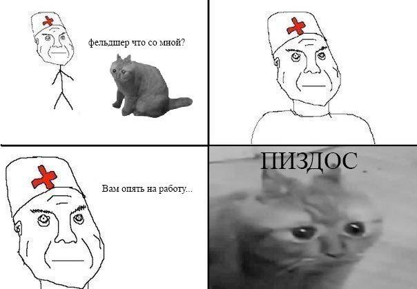 фельдшер что мной? Вам опять работу...