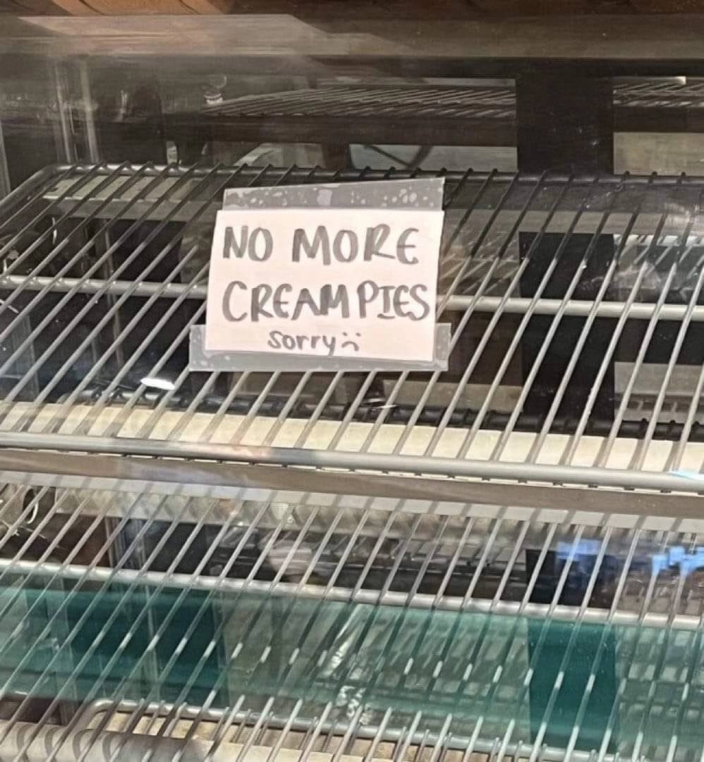 NO MORE CREAM PIES