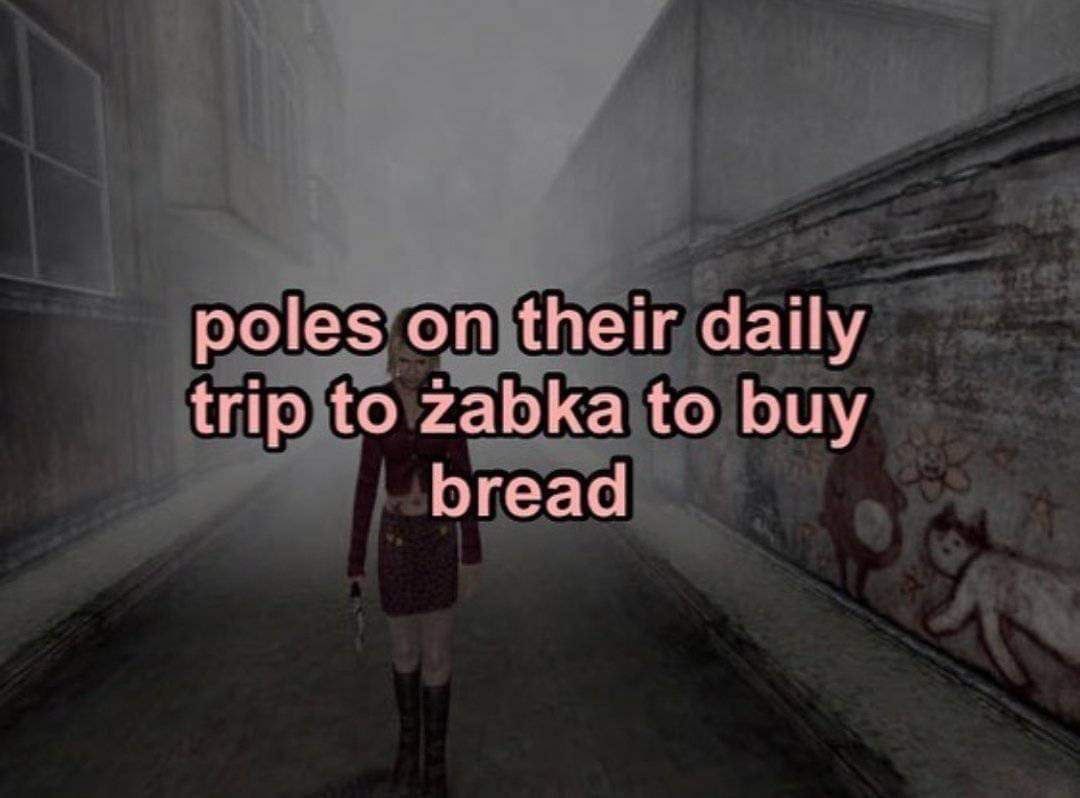 poles on their daily trip to zabka to buy bread