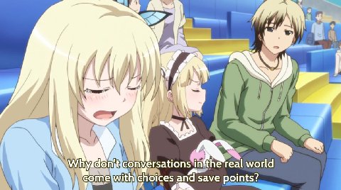 7 don conversations real world come with ehoices and Save points?