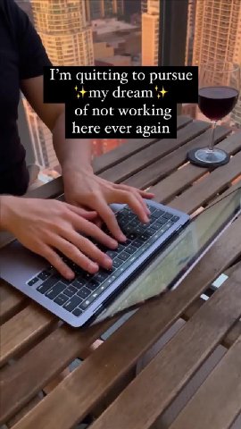 I’m quitting to pursue never replace me