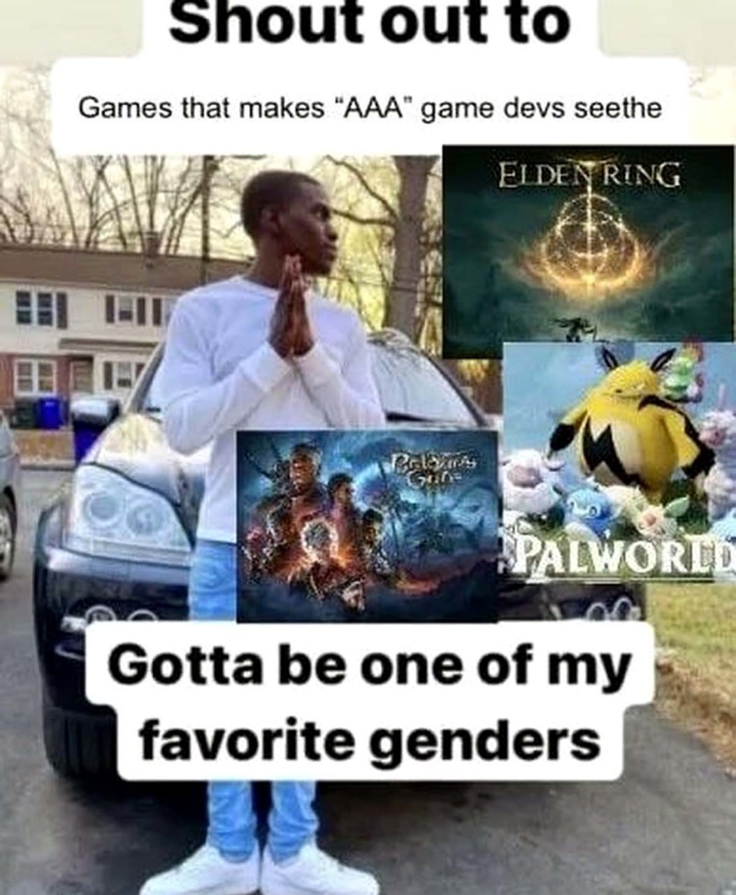 Games that makes “ААА” game devs seethe ELDENR 4 Gotta be one of favorite genders