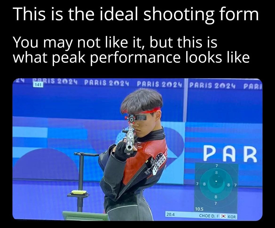 This is the ideal shooting form You may not like it, but this is what peak performance looks like В PAR 10.5