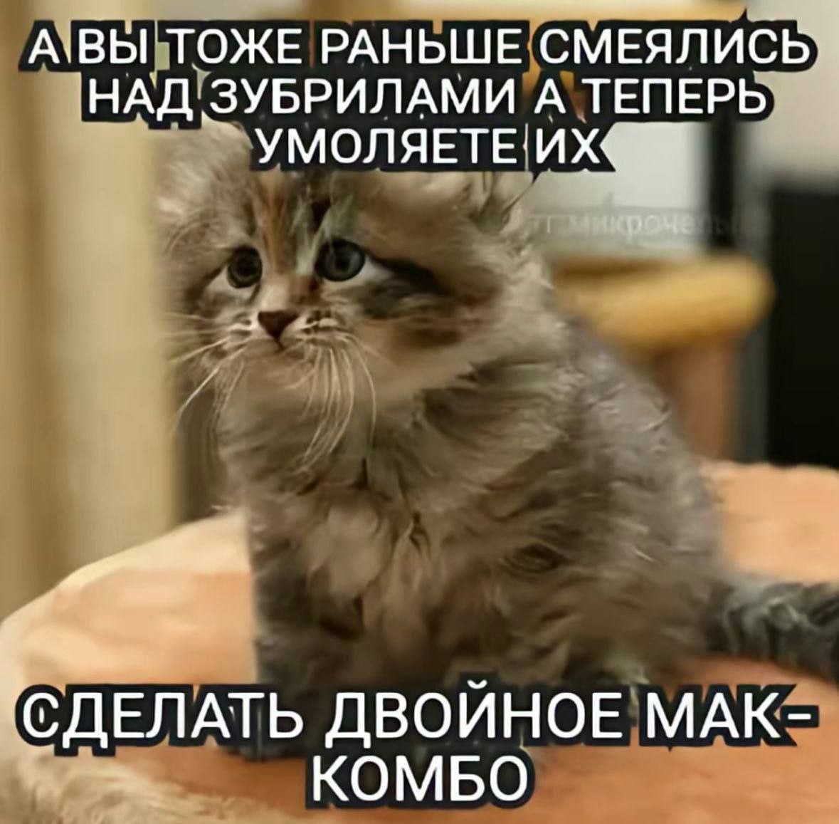 А РАНЬШЕ. СМЕЯЛИСЬ НАД! ЗУБРИЛАМИ А ТЕПЕРБ УМОЛЯЕТЕ:! “a a СДЕЛАТЬ ДВОЙНОЕ MAK=: КОМБО