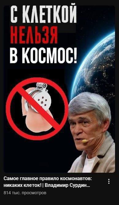 СКАЕТКОЙ KOCMOC Самое главное правило космонавтов: никаких клеток! Владимир Сурдин... 814 тыс. просмотров