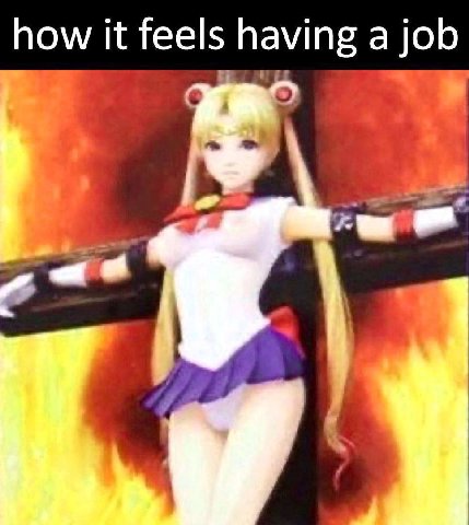 how К feels having а job