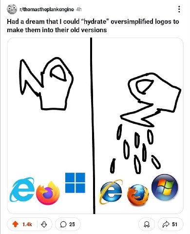 r/thomastheplankengine Had a dream that could “hydrate” oversimplified logos to make them into their old versions 4$ 1.4к 25