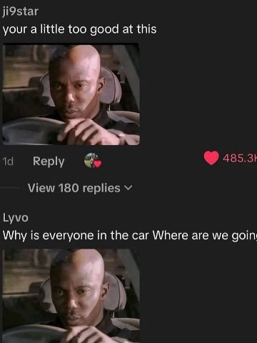 ji9star your a little too good at this Reply 485.31 View 180 replies Lyvo Why in the car Where are we goin