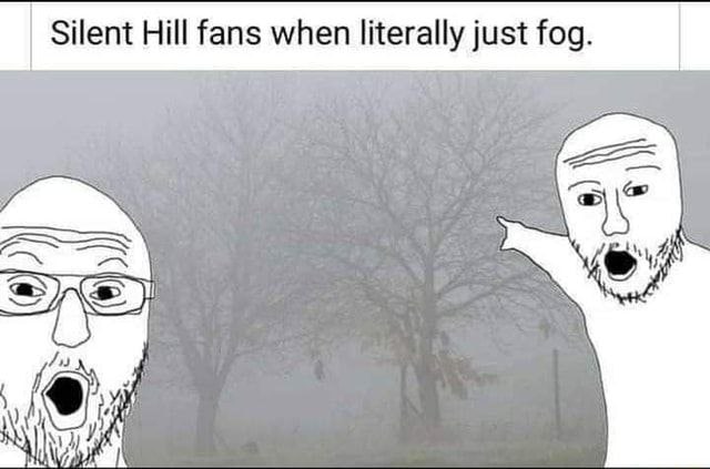 Silent Hill fans when literally just fog. 2