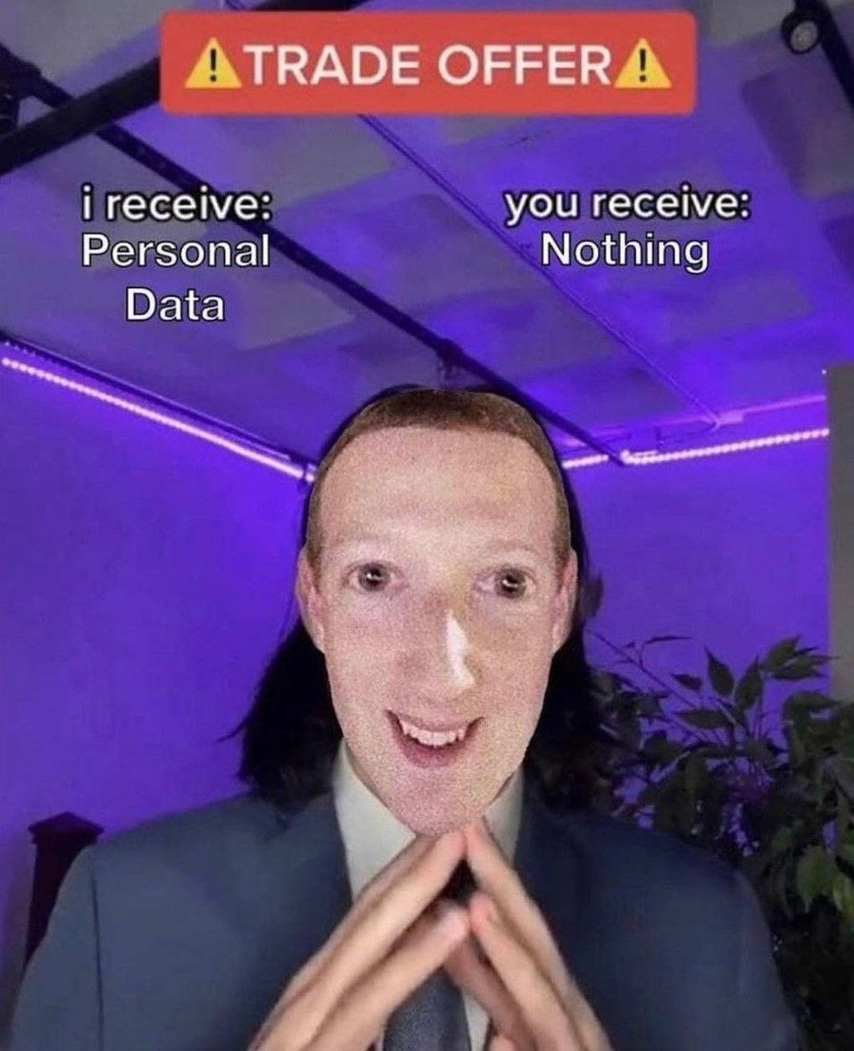 TRADE OFFER i receive: you receive: Personal Nothing Data
