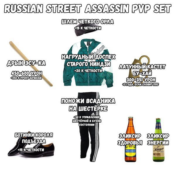 PUP ЧЕТКОГО, +15 [АРЫН] СТАРОГО НИНДЗИ +20 ЧЕТКОСТИ bY=XAU ЕСЛИ поножи ВСАДНИ ШЕСТЁРКОЙ В состоянии БОТИНКИ КОРОЛЯ ЗА и