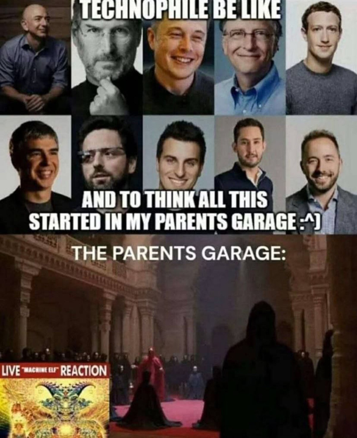 BE ЦВЕ AND ТО THINK ALL THIS STARTED IN MY PARENTS GARAGE THE PARENTS GARAGE: LIVE REACTION