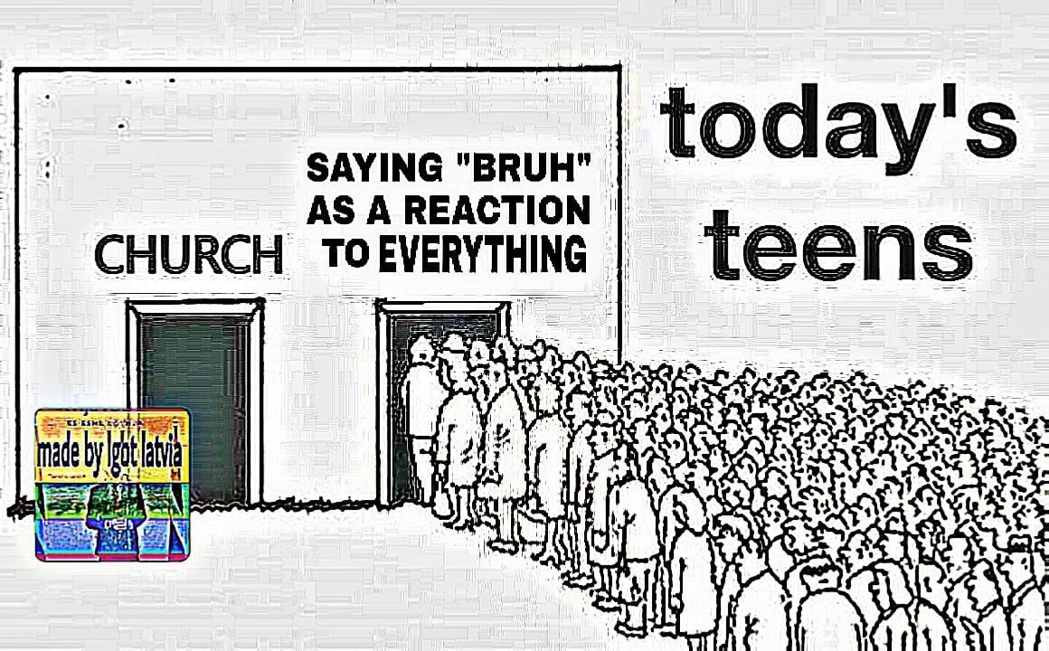 today's AS A REACTION SAYING "BRUH" CHURCH Tok Vee