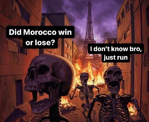 Did Morocco win or lose? don't know bro, just run