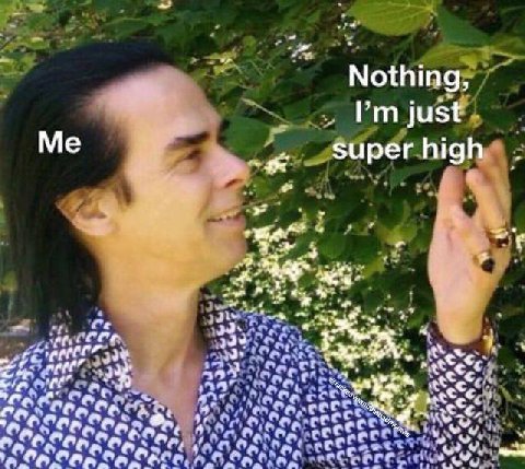 Nothing, just Me super high -9^ lang a 39" ГСС
