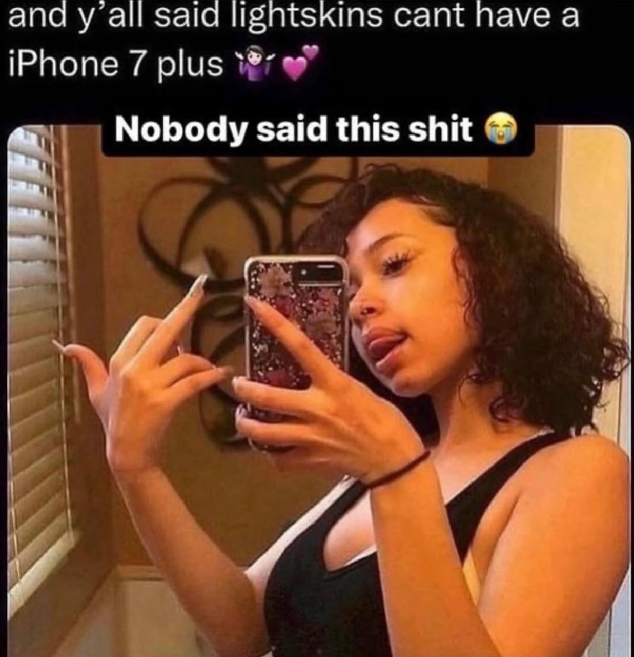 and all said ligntskins cant пауе a iPhone 7 plus 9” Nobody said this shit