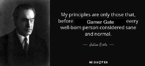 8 My principles are only those that, before Gamer Gate every у well-born person considered sane and normal. QUOTES