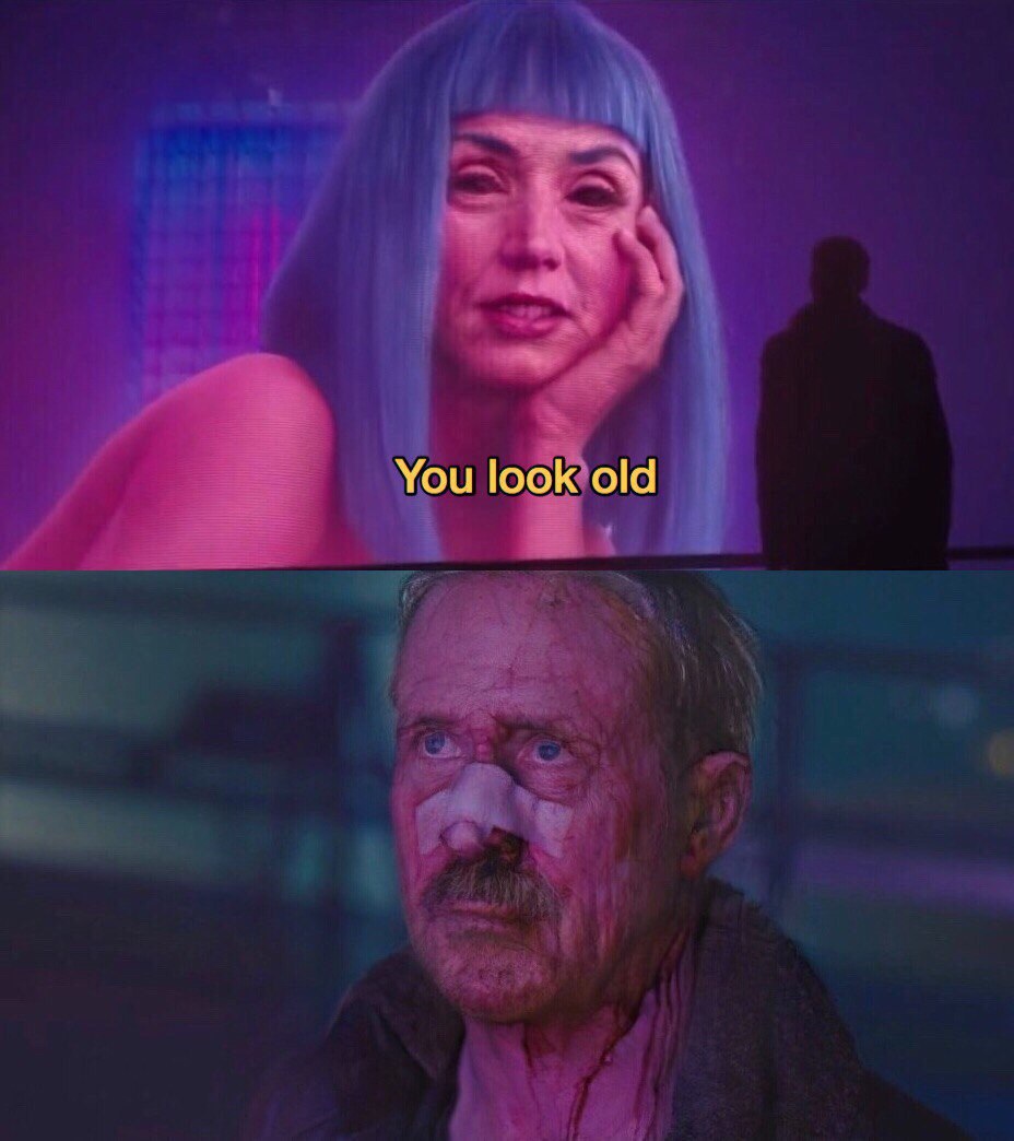 You look old