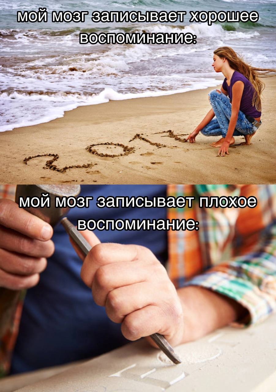 мой мозг записывает хорошее мои мозг записывает плохое воспоминание