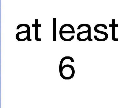 at least