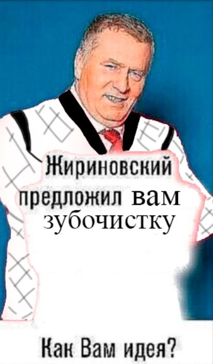 Жириновский предложил вам зубочистку Как Вам идея?