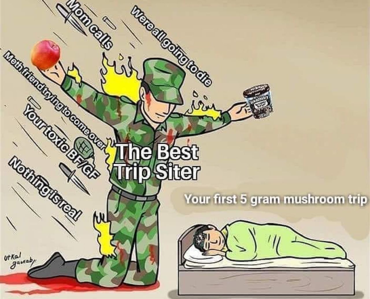 Тве В iN Your first gram mushroom trip