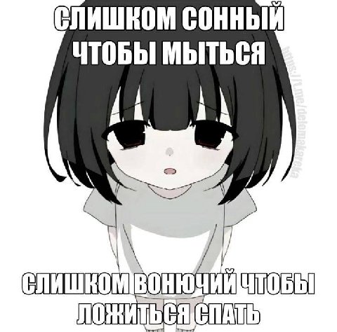 СЛИШКОМ ЧТОБЫ МЫТЬСЯ СПАТЬ